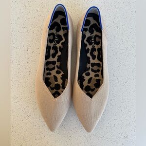 Rothy’s The Point II, 8.5, ecru